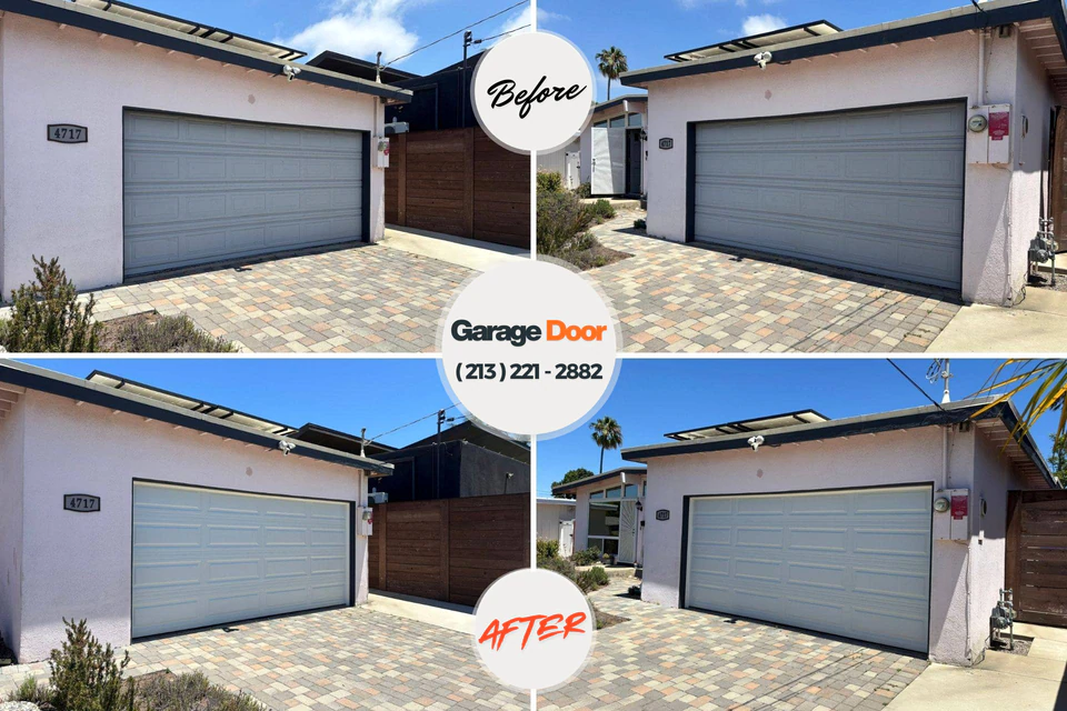 Before and after: garage door repair 45231